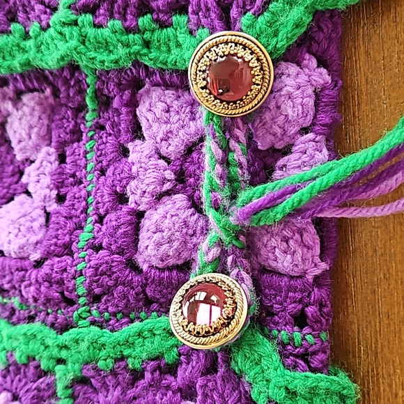 BOHO HIPPIE LONG KNITTED VEST - Picture 5 of 8